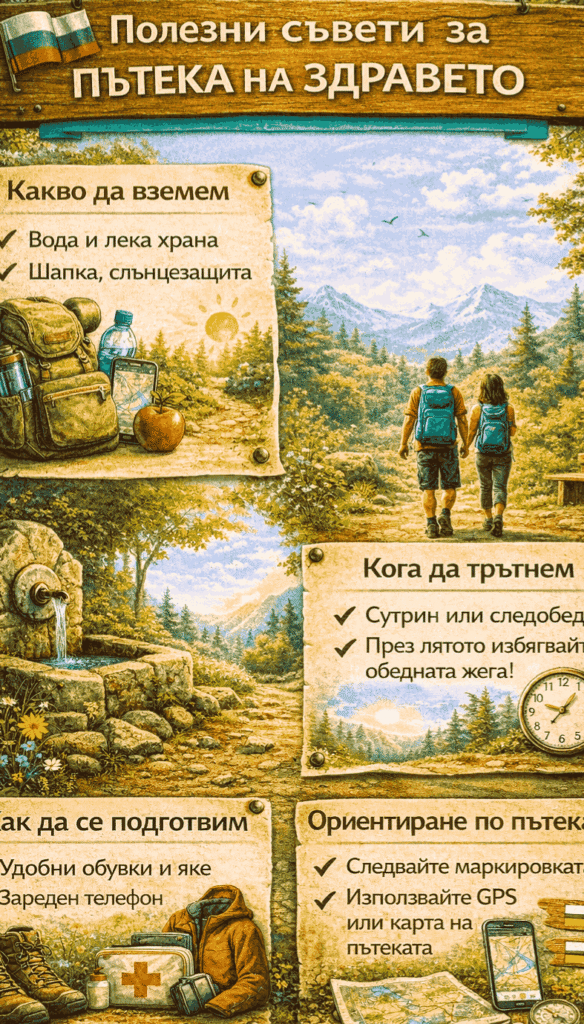Полезни съвети за пътека на здравето – екипировка, време, подготовка и ориентиране