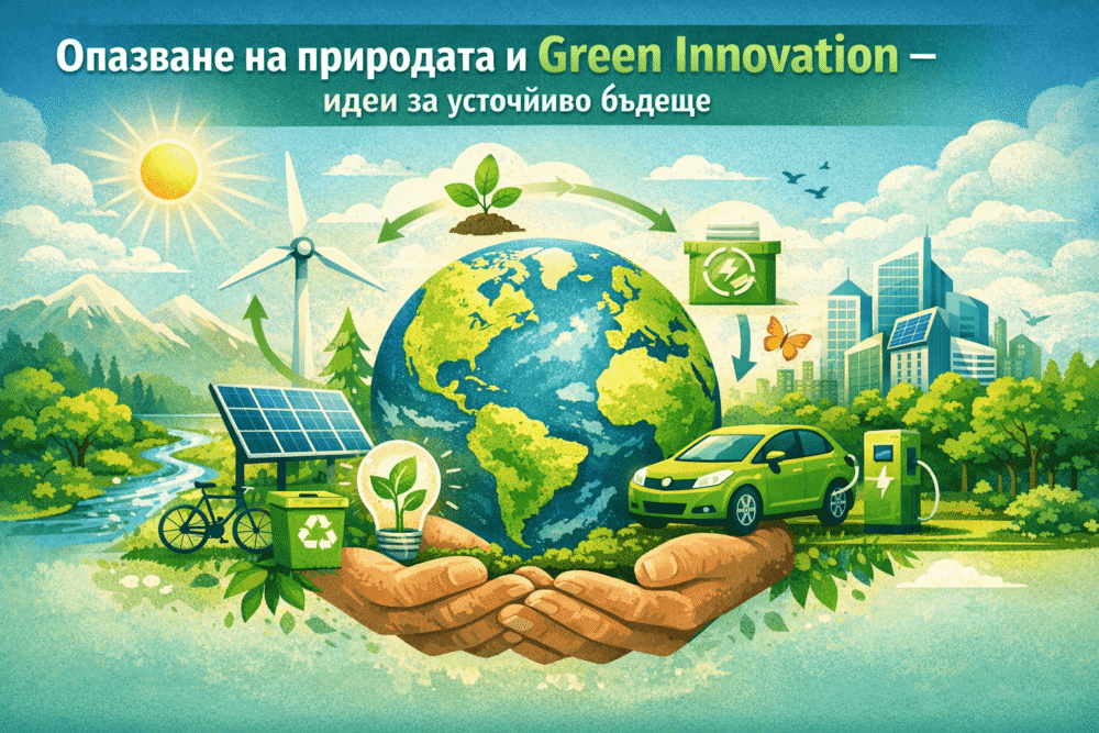 Опазване на природата и Green Innovation идеи за устойчиво бъдеще
