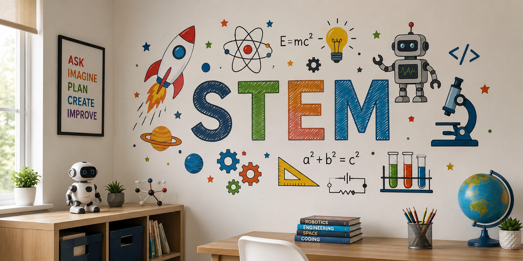 Нова мания – декорация със STEM стикери в класните стаи