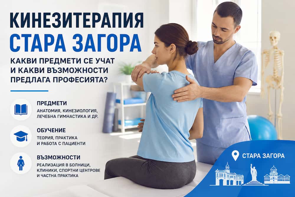 Кинезитерапия Стара Загора – какви предмети се учат и какви възможности предлага професията?